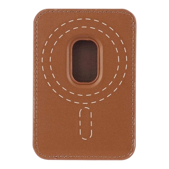 Case Mate Magnetic Card Holder Works With MagSafe Wallet (Cognac Brown) - Picture 5 of 7